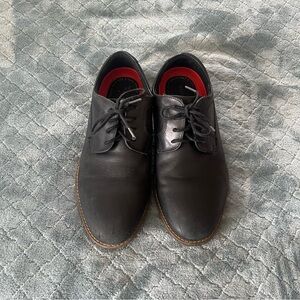 Rockport Black Oxfords with Leather‎ Upper and Light Sole